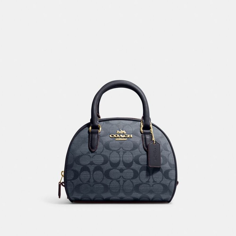 ALMOST PERFECT Coach Outlet Sydney Satchel In Signature Chambray